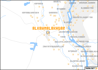 map of Al Kawm al Akhḑar