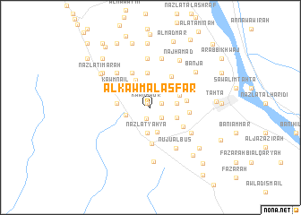 map of Al Kawm al Aşfar