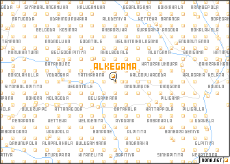 map of Alkegama