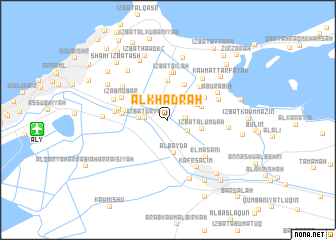 map of Al Khaḑrah