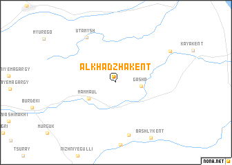 map of Alkhadzhakent