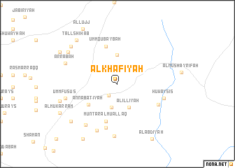 map of Al Khāfiyah