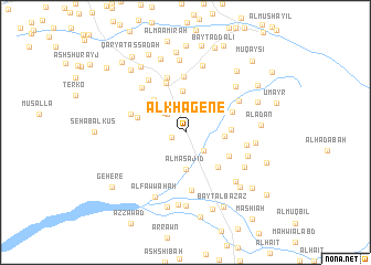 map of Al Khagene