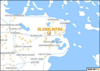 map of Al Khalāʼifah