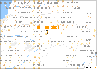 map of Al Khalawāt