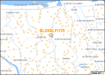 map of Al Khalfīyīn