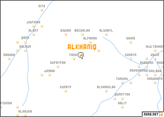 map of Al Khāniq