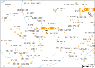 map of Al Kharābah