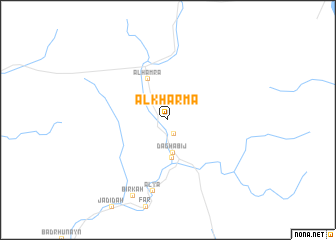 map of Al Kharmāʼ