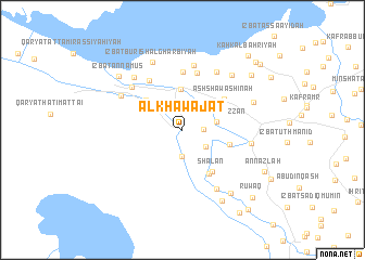 map of Al Khawājāt