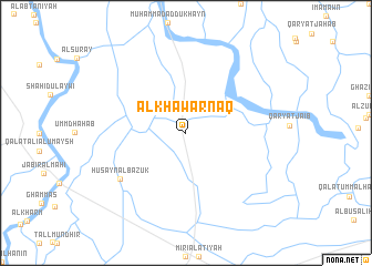 map of Al Khawarnaq