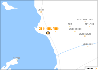 map of Al Khawbah