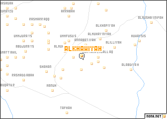 map of Al Khāwiyah