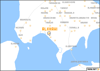 map of Al Khāwī