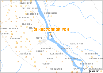 map of Al Khazandārīyah