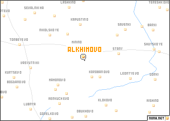 map of Alkhimovo