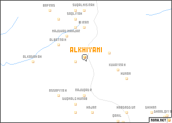 map of Al Khiyāmī