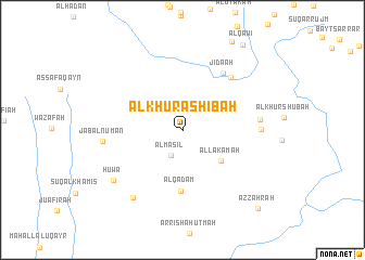 map of Al Khurāshibah
