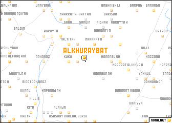 map of Al Khuraybāt