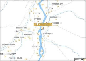 map of Al Khurmān