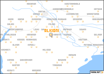 map of Alkióni