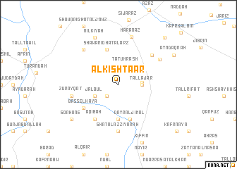 map of Al Kishta‘ār