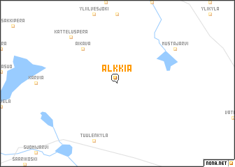 map of Alkkia