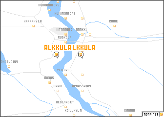 map of Alkkula