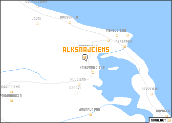 map of Alksnājciems