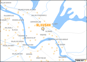 map of Al Kushḩ