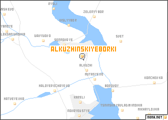 map of Alkuzhinskiye Borki