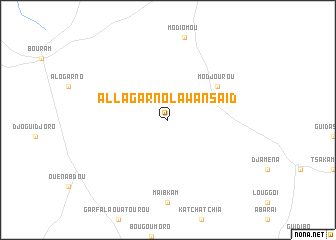 map of Allagarno-Lawansaïd