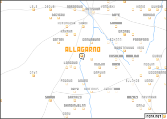 map of Allagarno