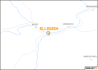 map of Allagash