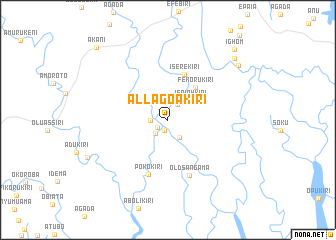 map of Allagoakiri