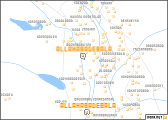 map of Allāhābād-e Bālā