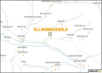 map of Allāhābād-e Bālā
