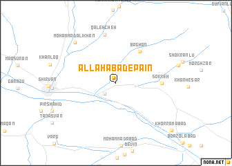 map of Allāhābād-e Pā\