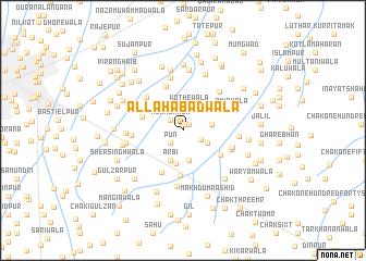 map of Allāhābādwāla