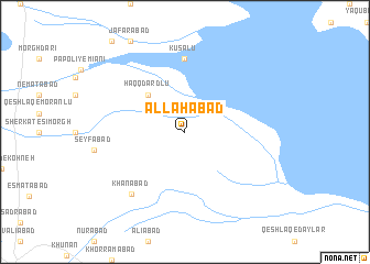 map of Allāhābād