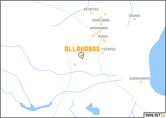 map of Allāhābād