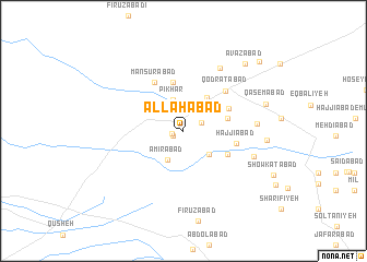 map of Allāhābād