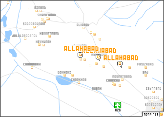 map of Allāhābād