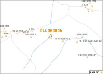 map of Allāhābād