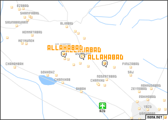 map of Allāhābād