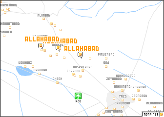map of Allāhābād