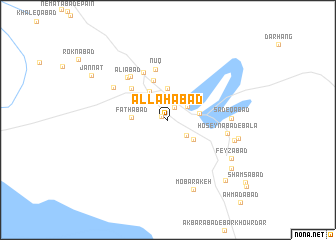 map of Allāhābād