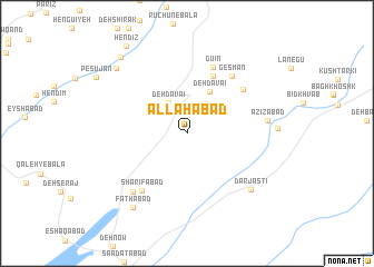 map of Allāhābād