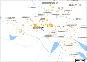 map of Allāhābād