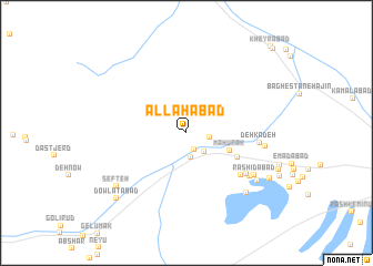 map of Allāhābād